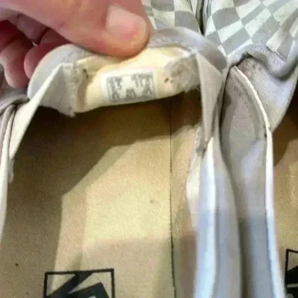 Vans Slip on Gray White Checker - Picture 11 of 11